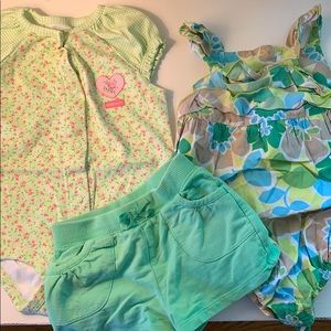 CARTERS & JUMPING BEANS onesie/romper shorts